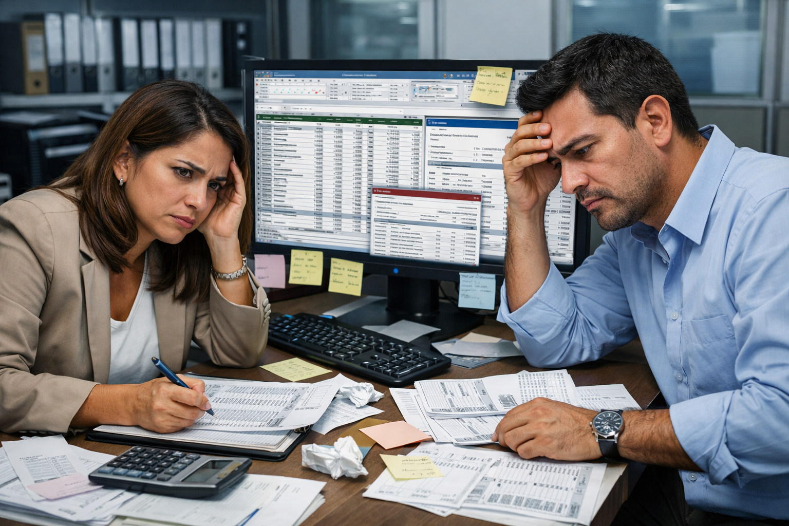 conciliación manual vs automática, fuente de errores, estrés y falta de visibilidad