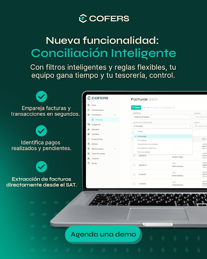 Las nuevas funcionalidades de Cofers detrás de la Conciliación Inteligente