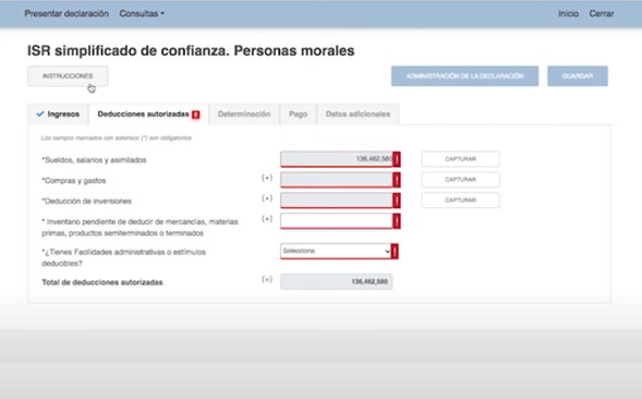Declaración anual para empresas SAT
